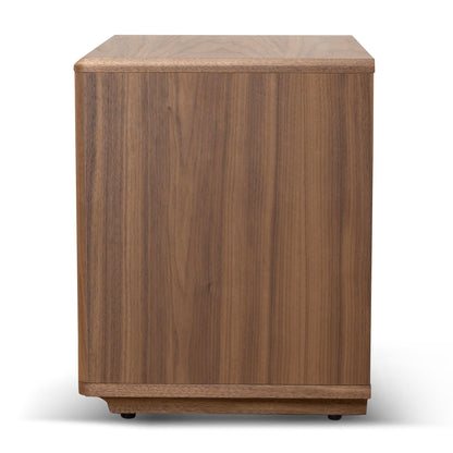 Annika 50cm Bedside Table - Walnut