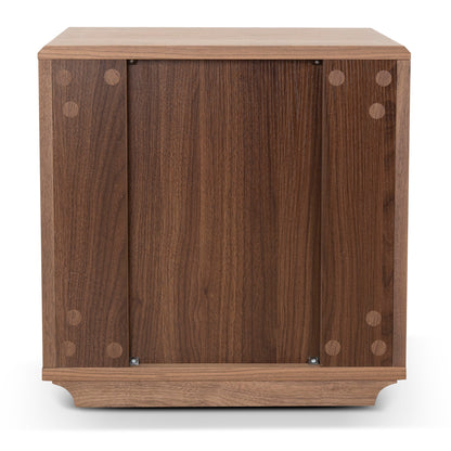 Annika 50cm Bedside Table - Walnut