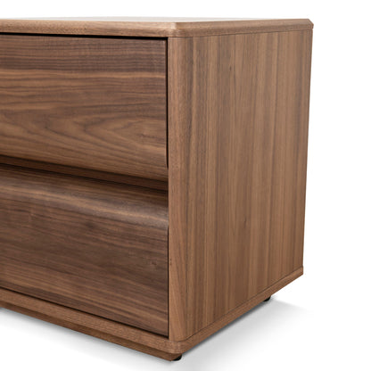 Annika 50cm Bedside Table - Walnut