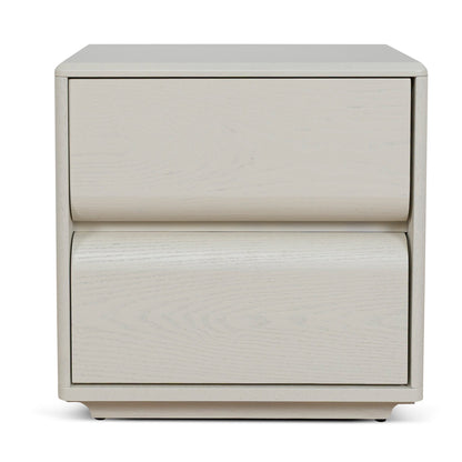 Annika 50cm Bedside Table - Ivory Oat