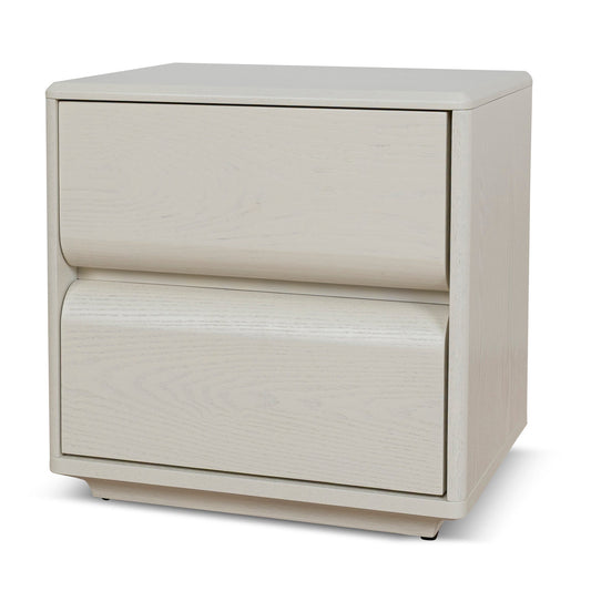 Annika 50cm Bedside Table - Ivory Oat