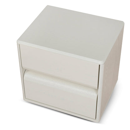 Annika 50cm Bedside Table - Ivory Oat