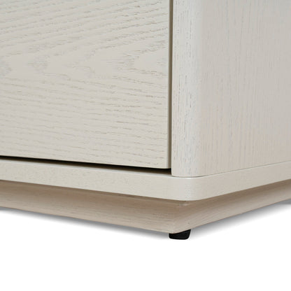 Annika 50cm Bedside Table - Ivory Oat