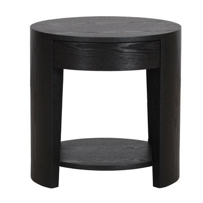 Aliya 55cm Side Table - Full Black