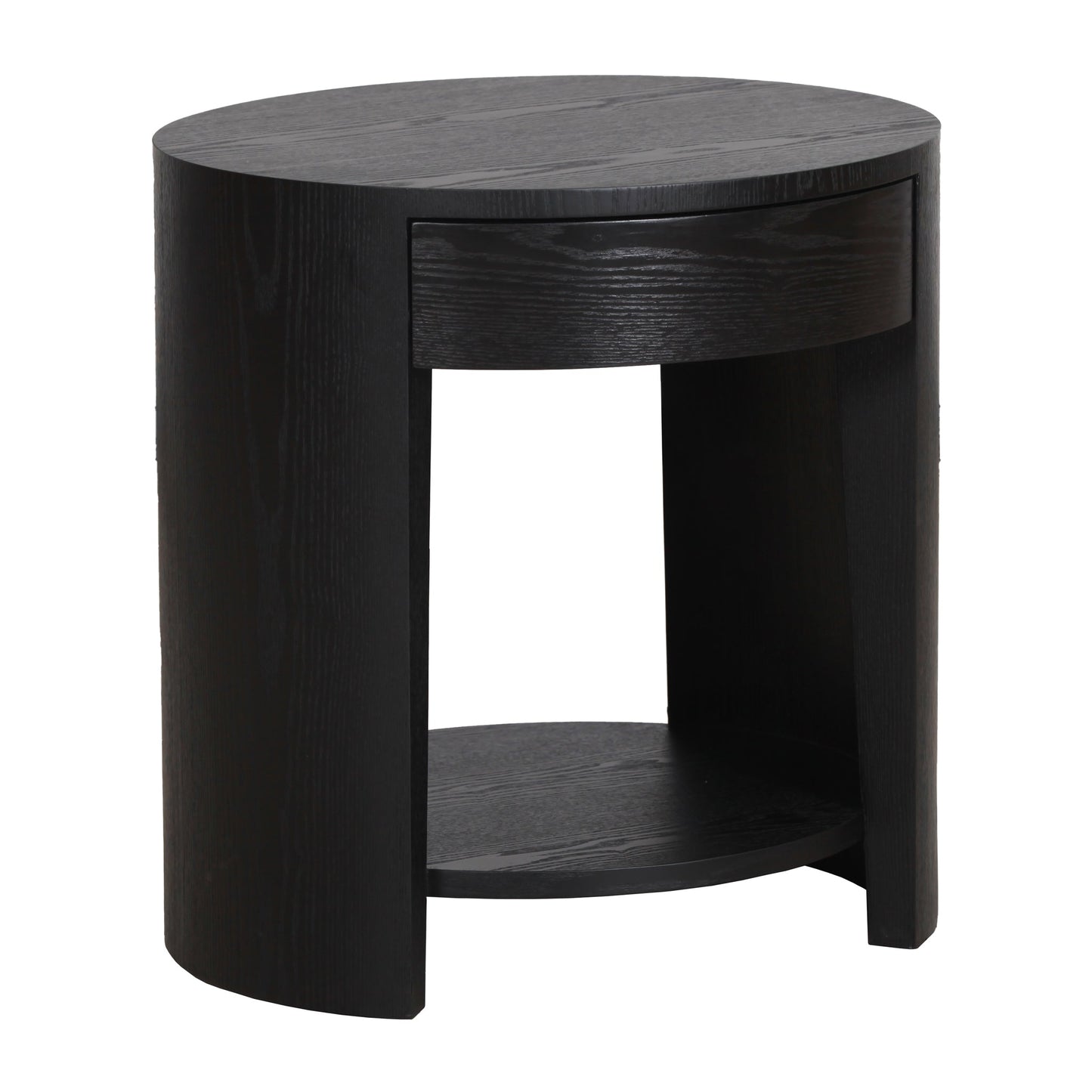 Aliya 55cm Side Table - Full Black