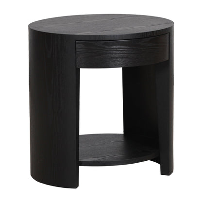 Aliya 55cm Side Table - Full Black