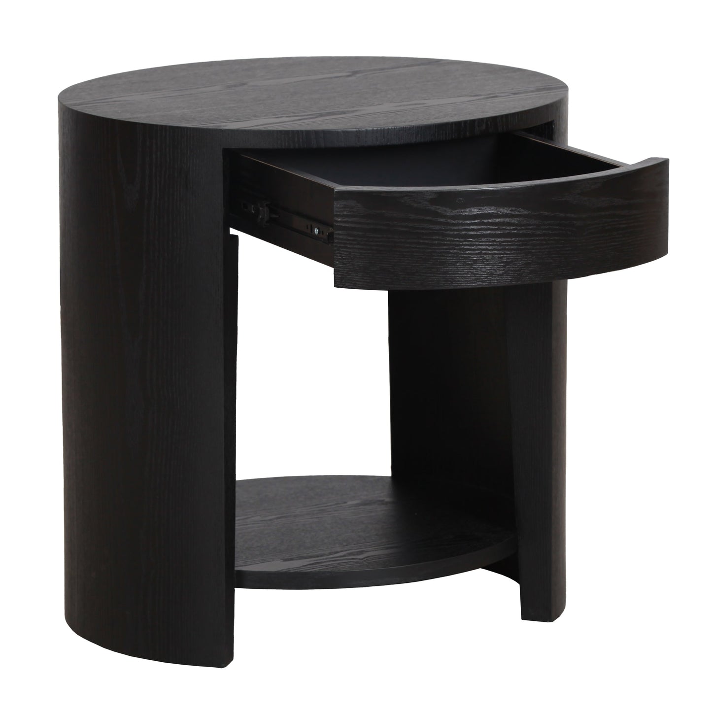 Aliya 55cm Side Table - Full Black