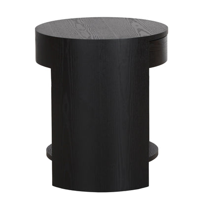 Aliya 55cm Side Table - Full Black