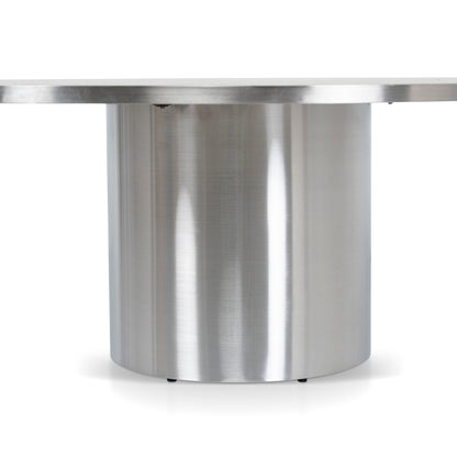 Aurum Nested Porcelain Coffee Table Table - Stainless Steel