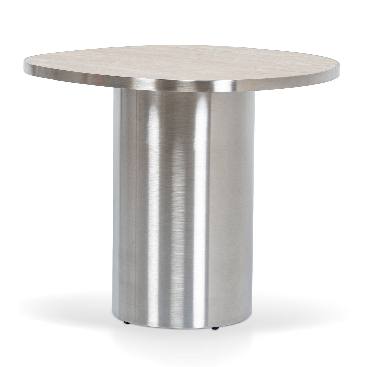 Aurum Nested Porcelain Coffee Table Table - Stainless Steel