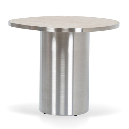 Aurum Nested Porcelain Coffee Table Table - Stainless Steel