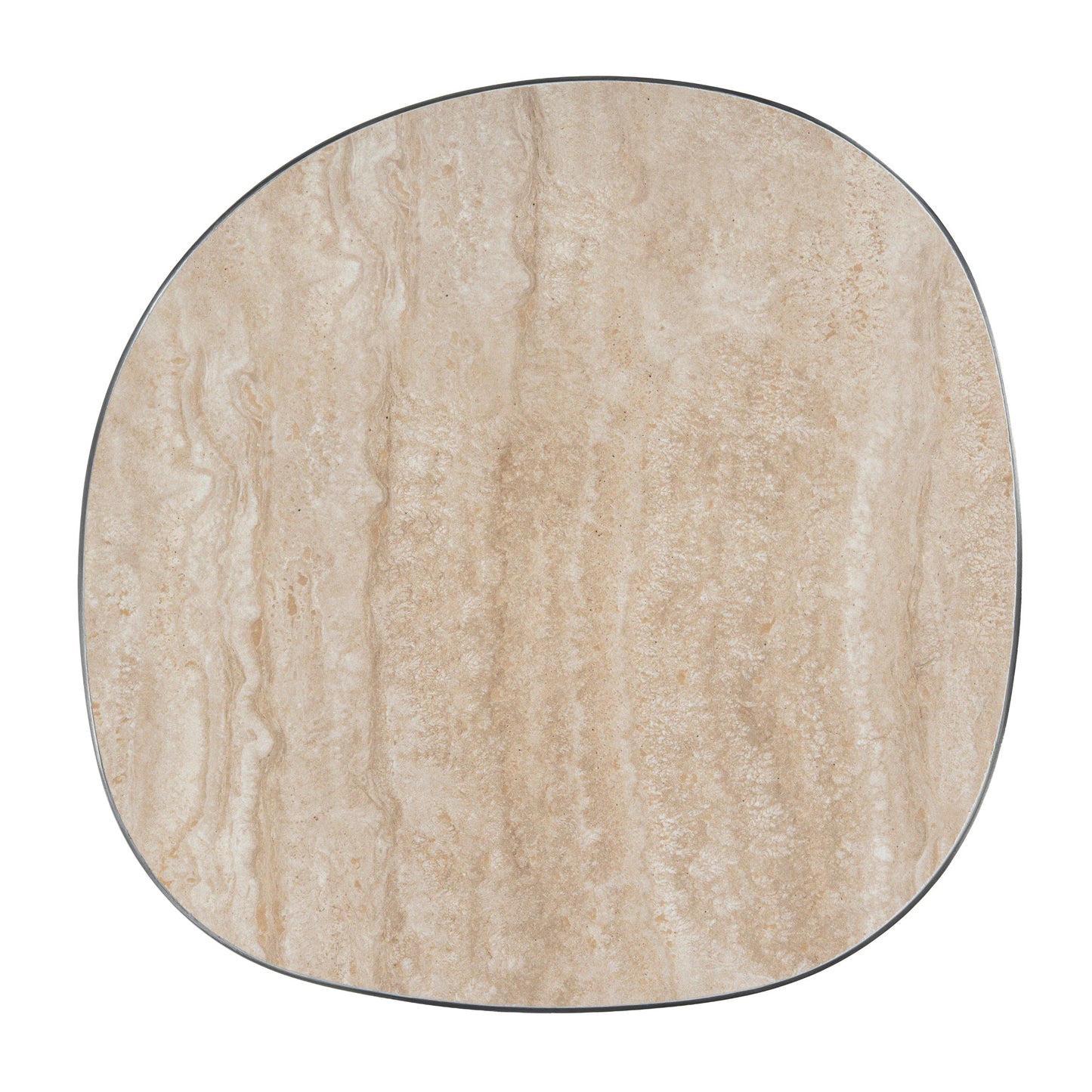 Aurum Nested Porcelain Coffee Table Table - Stainless Steel