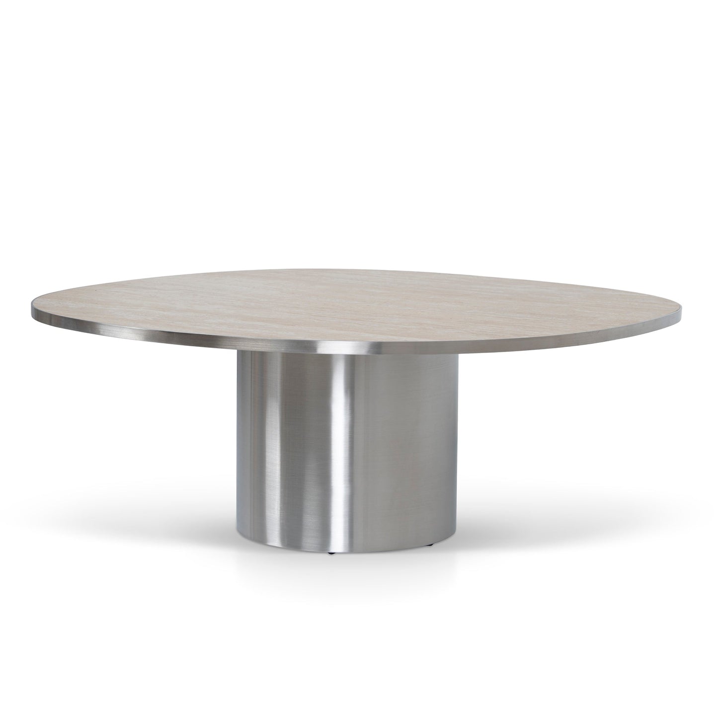 Aurum Nested Porcelain Coffee Table Table - Stainless Steel