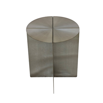 Cintara 38cm Round Side Table - Stainless Steel