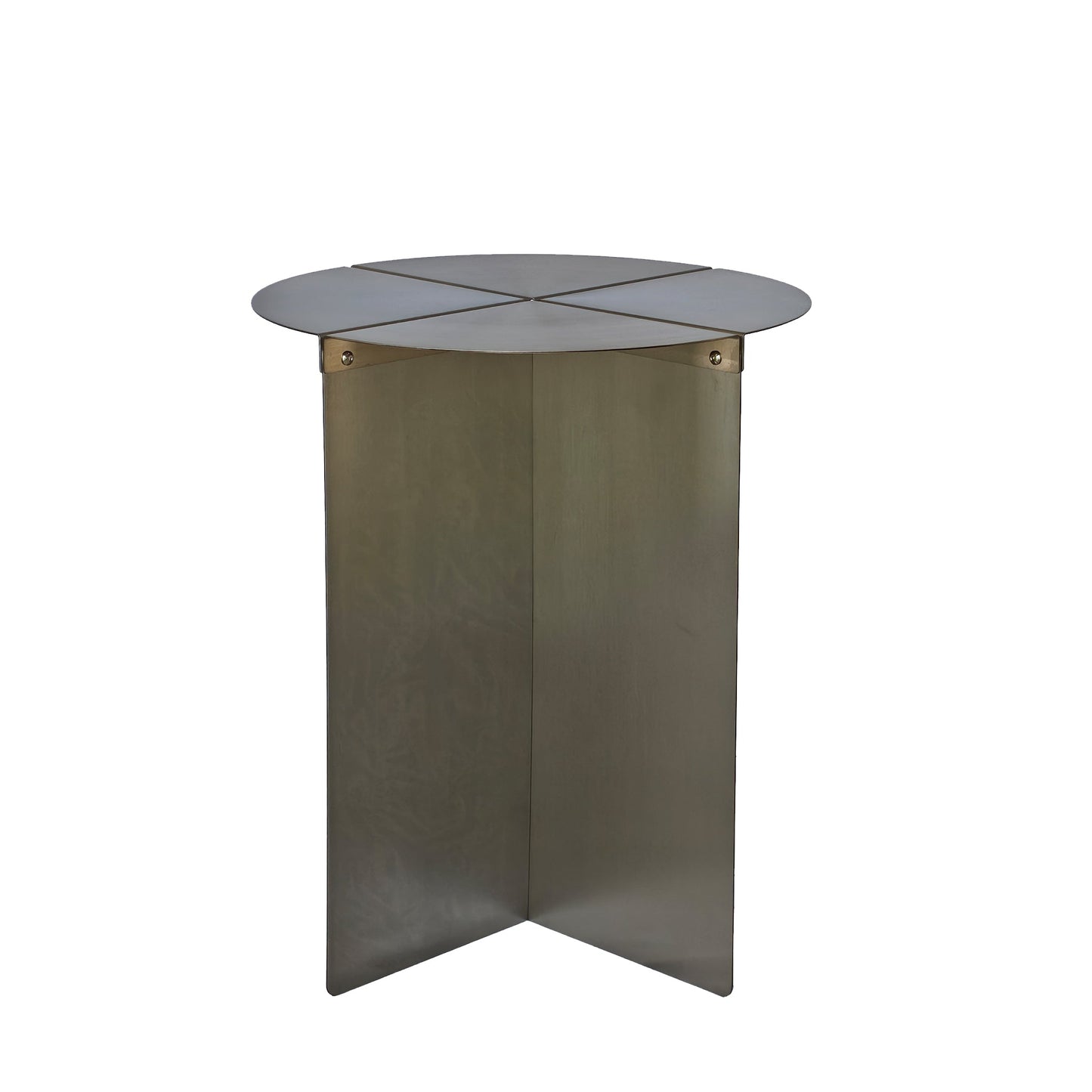 Cintara 38cm Round Side Table - Stainless Steel