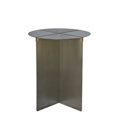 Cintara 38cm Round Side Table - Stainless Steel