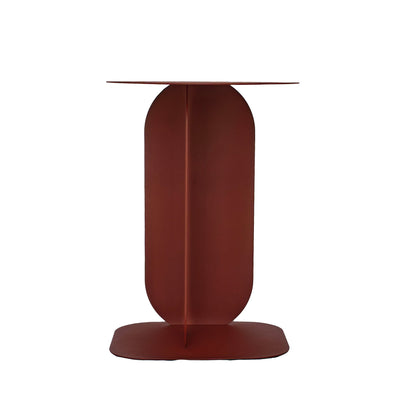 Aveline 45cm Side Table - Burgundy Red