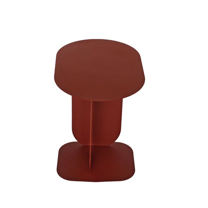 Aveline 45cm Side Table - Burgundy Red