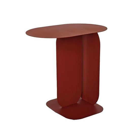 Aveline 45cm Side Table - Burgundy Red