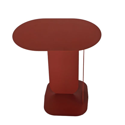 Aveline 45cm Side Table - Burgundy Red