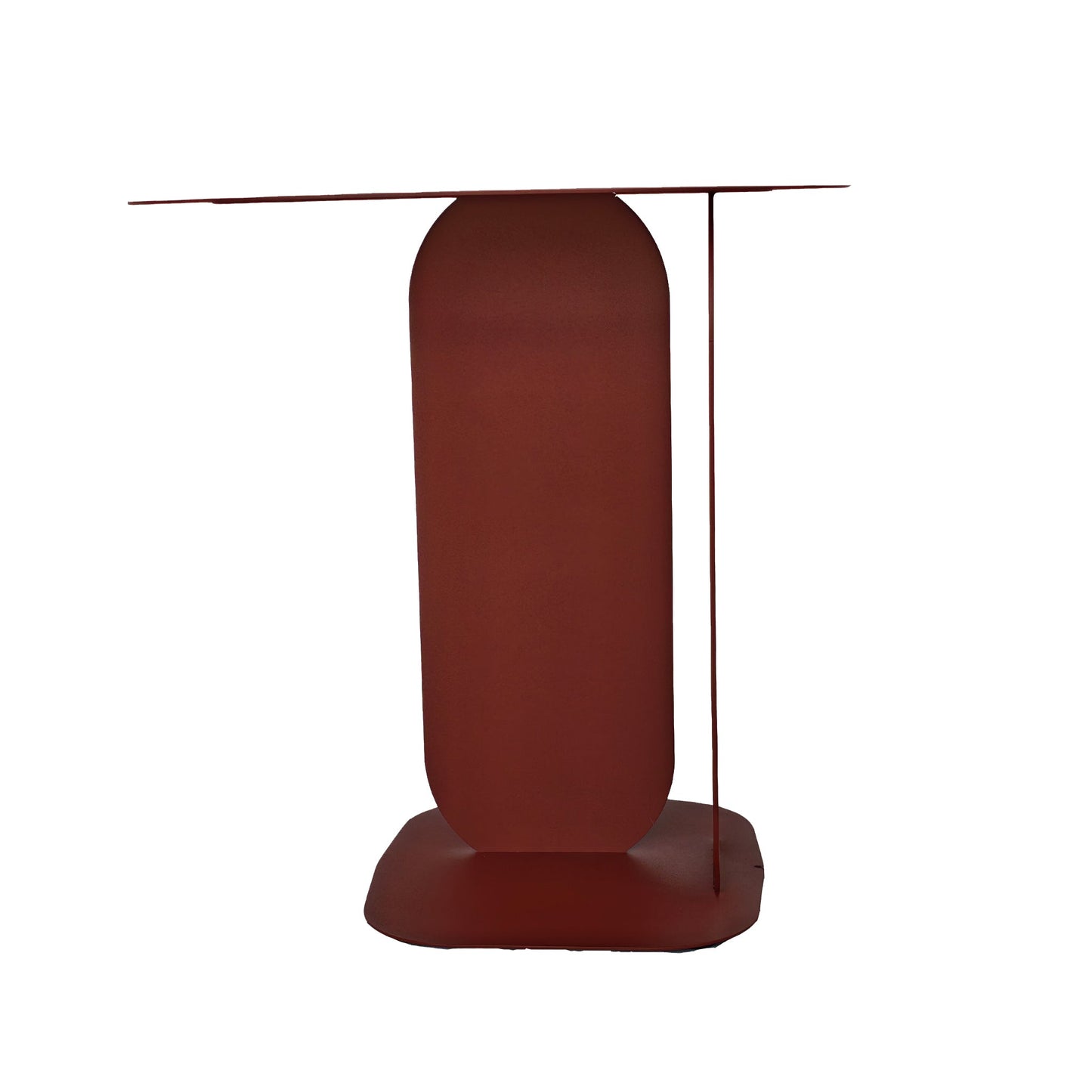 Aveline 45cm Side Table - Burgundy Red
