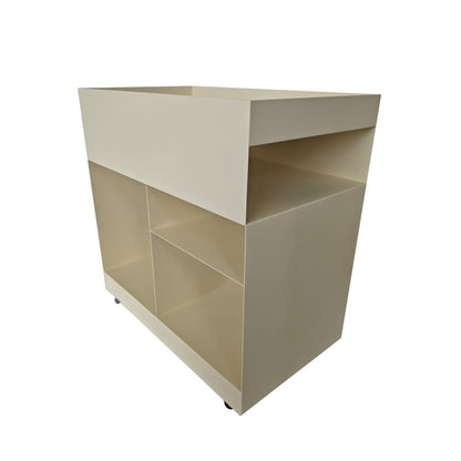 Breska 60cm Side Table - Ivory White