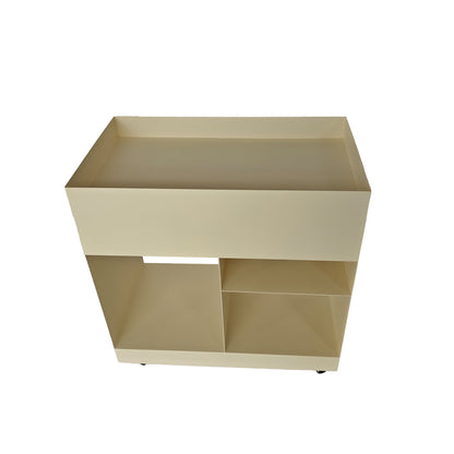 Breska 60cm Side Table - Ivory White
