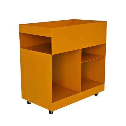 Breska 60cm Side Table - Sandy Mustard