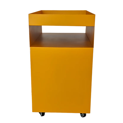 Breska 60cm Side Table - Sandy Mustard