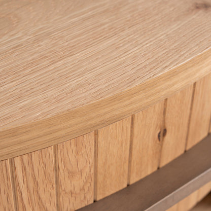 Cambrio Bedside Table - Knotty Oak