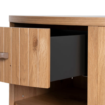 Cambrio Bedside Table - Knotty Oak