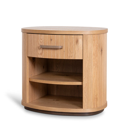 Cambrio Bedside Table - Knotty Oak