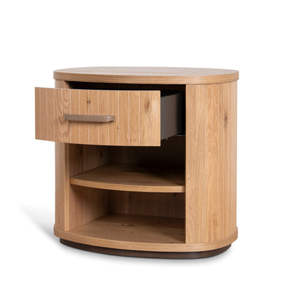 Cambrio Bedside Table - Knotty Oak