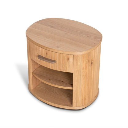 Cambrio Bedside Table - Knotty Oak