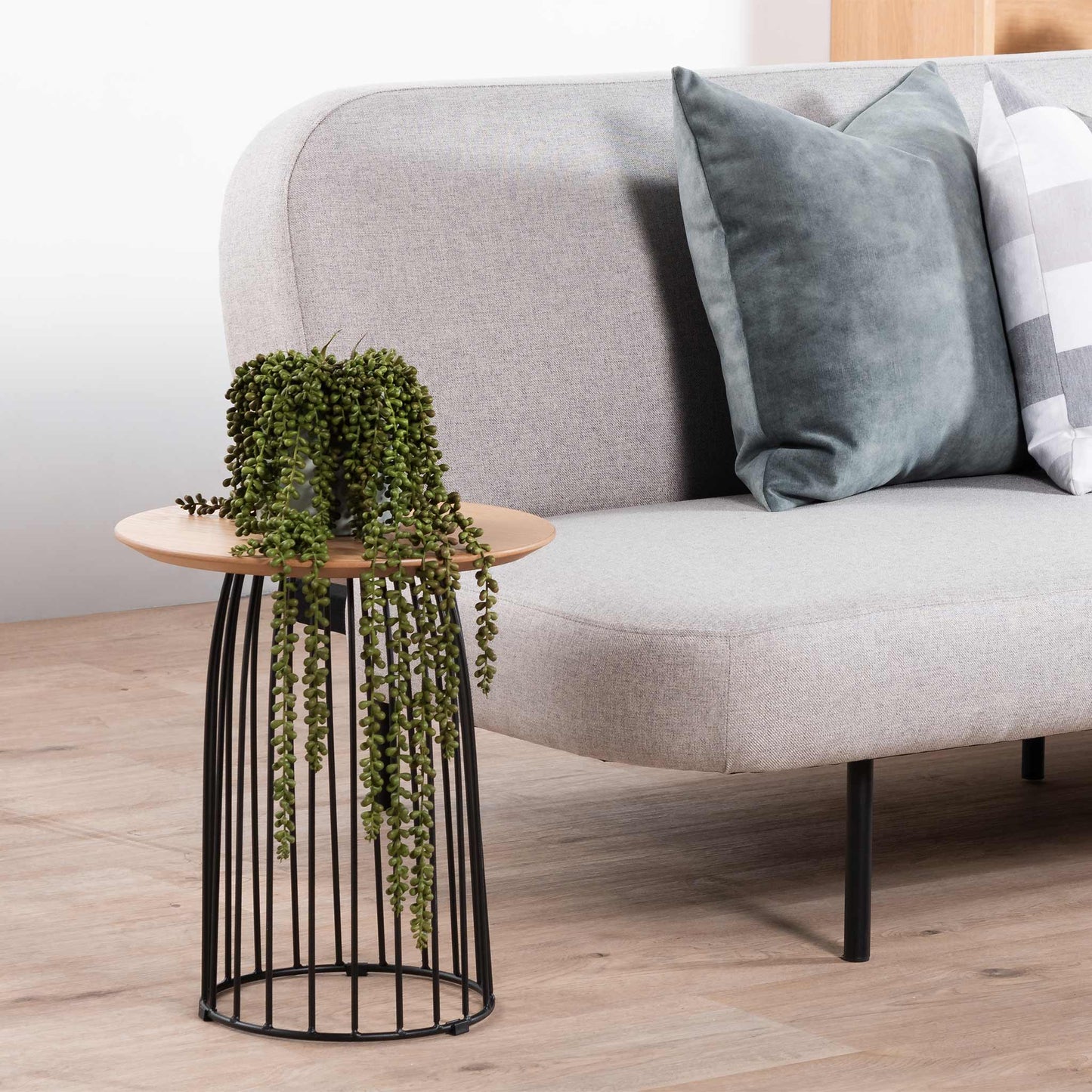 Carmella Side Table Set - Natural - Black