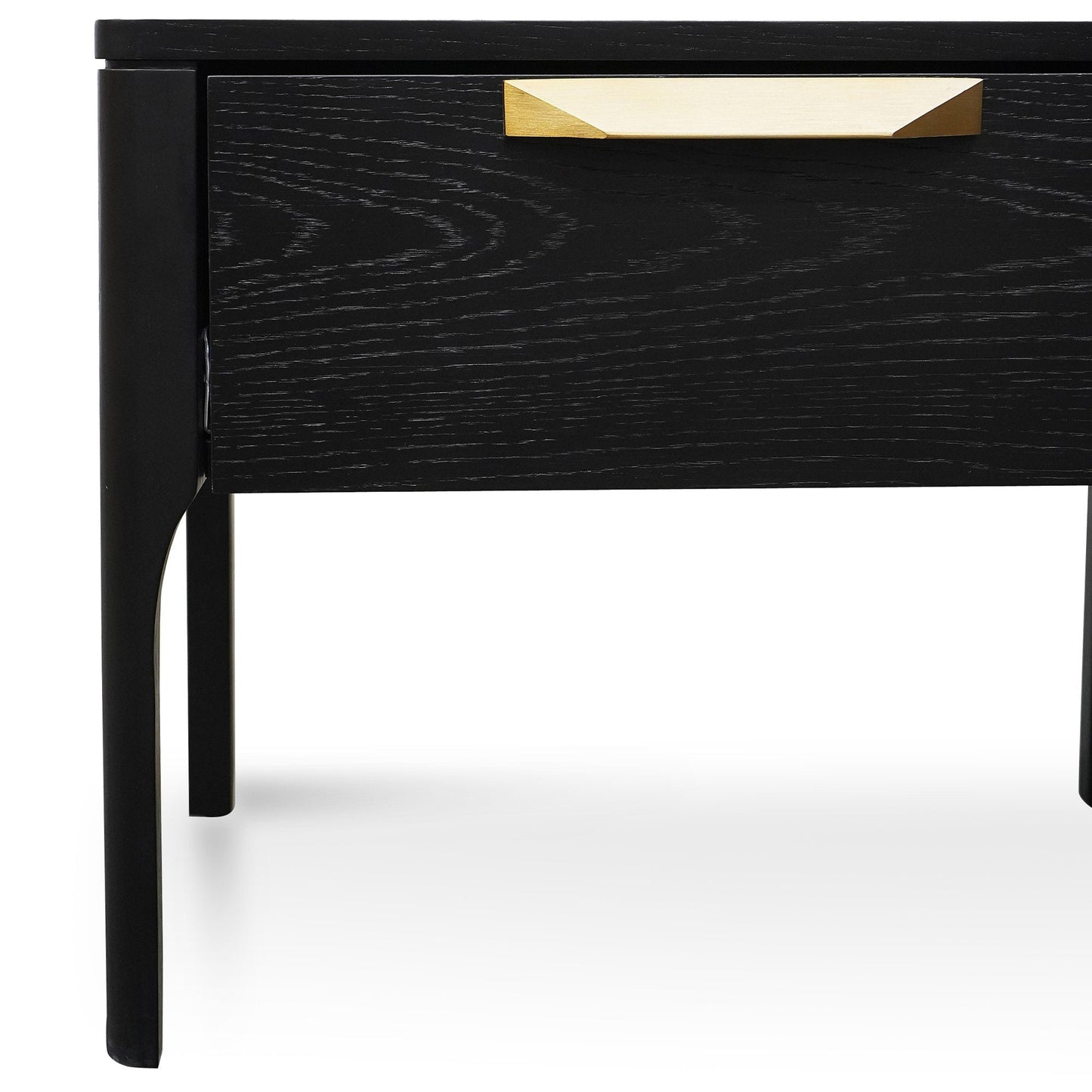 Allison Wooden Bedside Table - Black