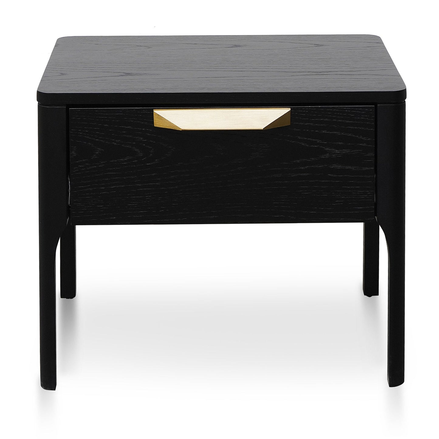 Allison Wooden Bedside Table - Black
