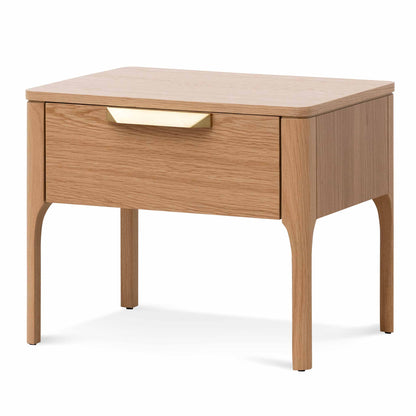 Allison Wooden Bedside Table - Natural