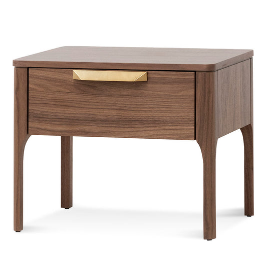 Allison Wooden Bedside Table - Walnut