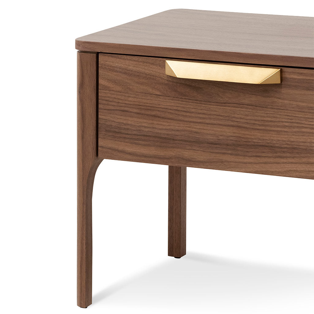 Allison Wooden Bedside Table - Walnut