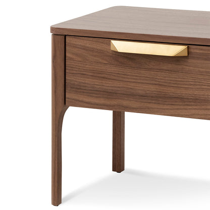 Allison Wooden Bedside Table - Walnut