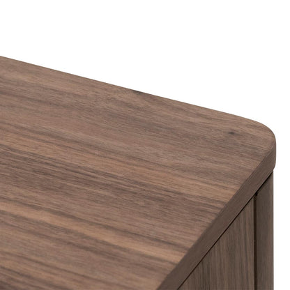 Allison Wooden Bedside Table - Walnut