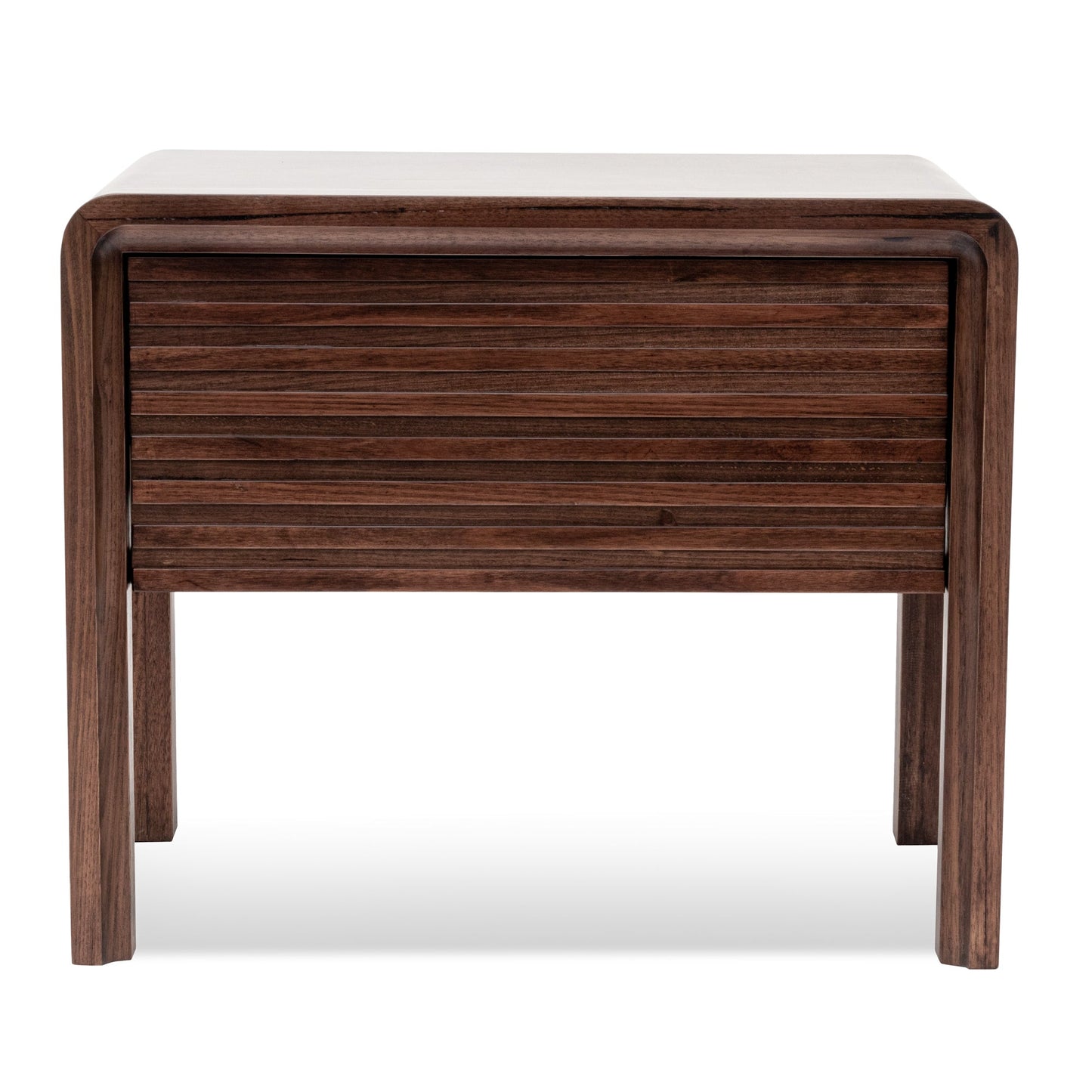 Amparo Single Drawer Bedside Table - Walnut