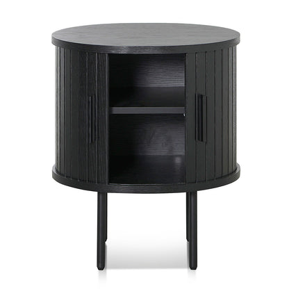 Dania Round Side Table - Full Black