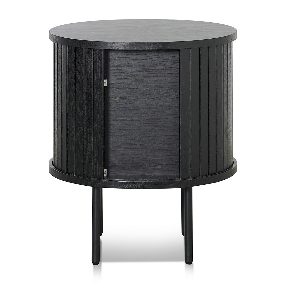 Dania Round Side Table - Full Black