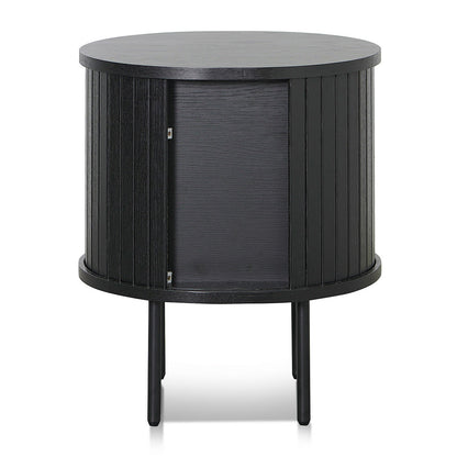 Dania Round Side Table - Full Black