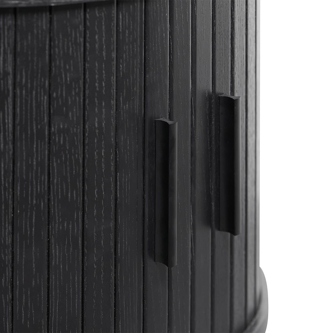 Dania Round Side Table - Full Black