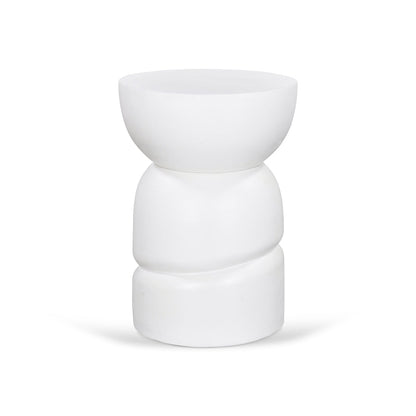 Anttoni 38cm Round Side Table - White