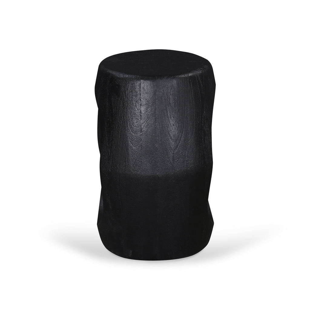 Antica 40cm Round Side Table - Full Black