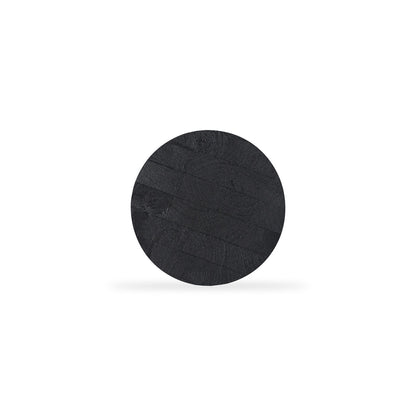 Antica 40cm Round Side Table - Full Black